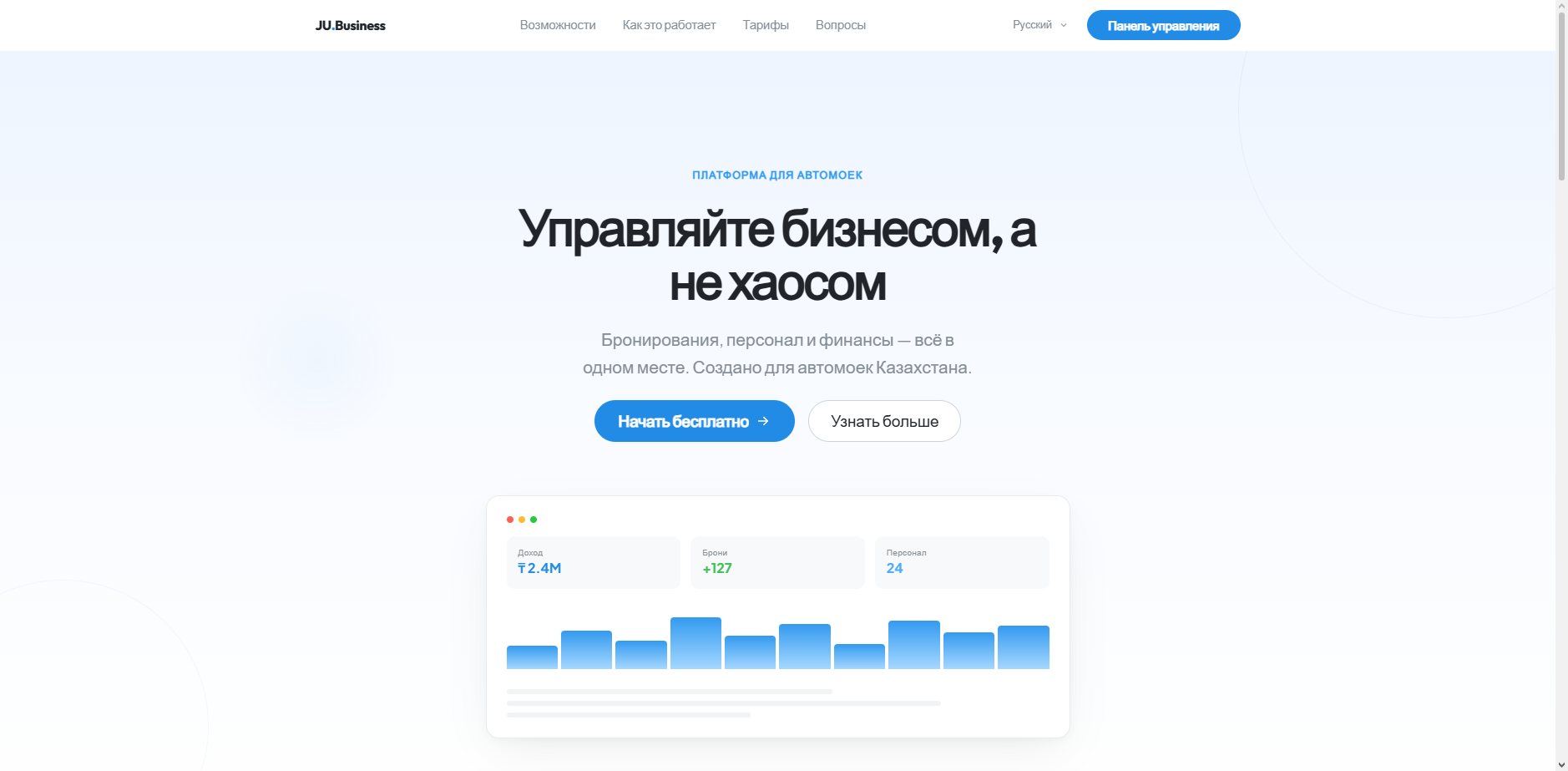 JU — веб-панель оператора